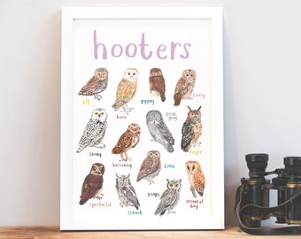 Hooters Art Print - A4