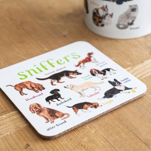 Pair of Lickers and Sniffers Cat and Dog Coasters image 5