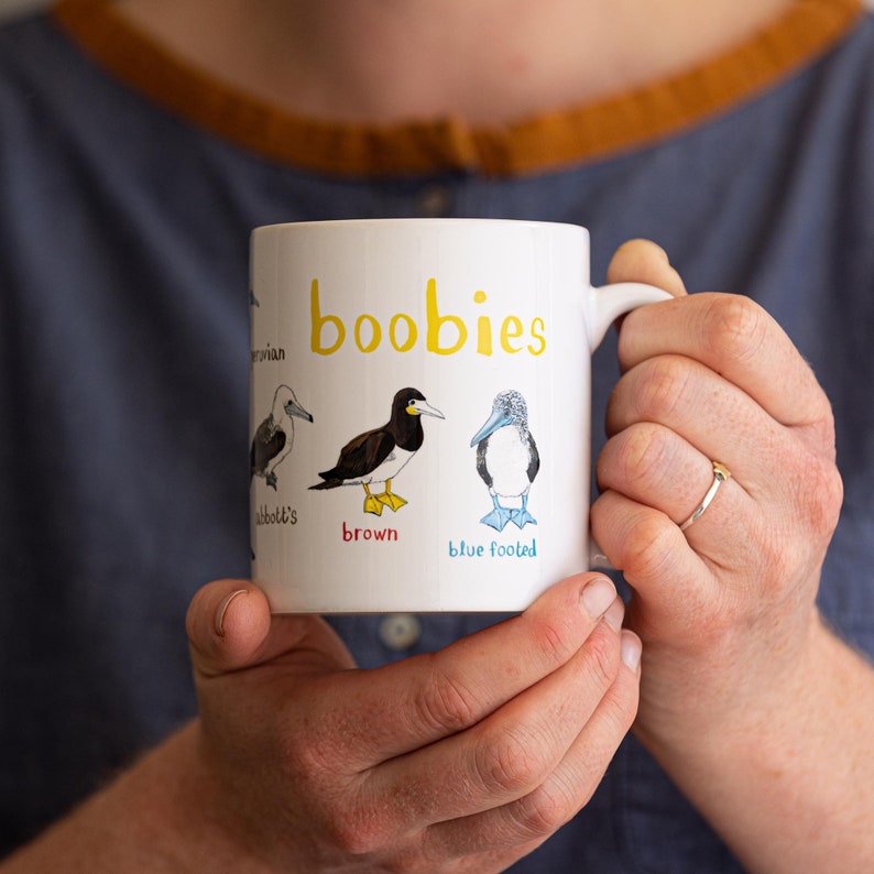 Boobies Ceramic Bird Mug image 3