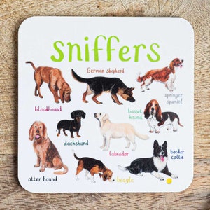 Pair of Lickers and Sniffers Cat and Dog Coasters image 7