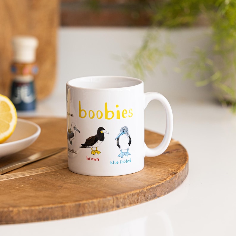 Boobies Ceramic Bird Mug image 5