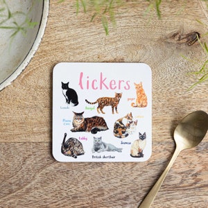 Pair of Lickers and Sniffers Cat and Dog Coasters image 8