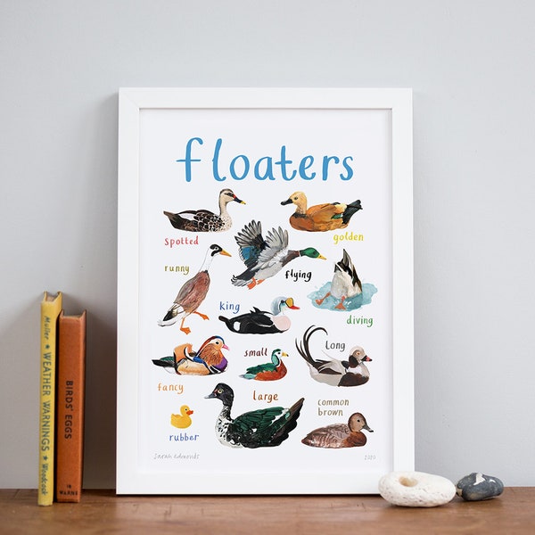 Floaters Art Print - A4