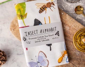 Insectabet Cotton Tea Towel