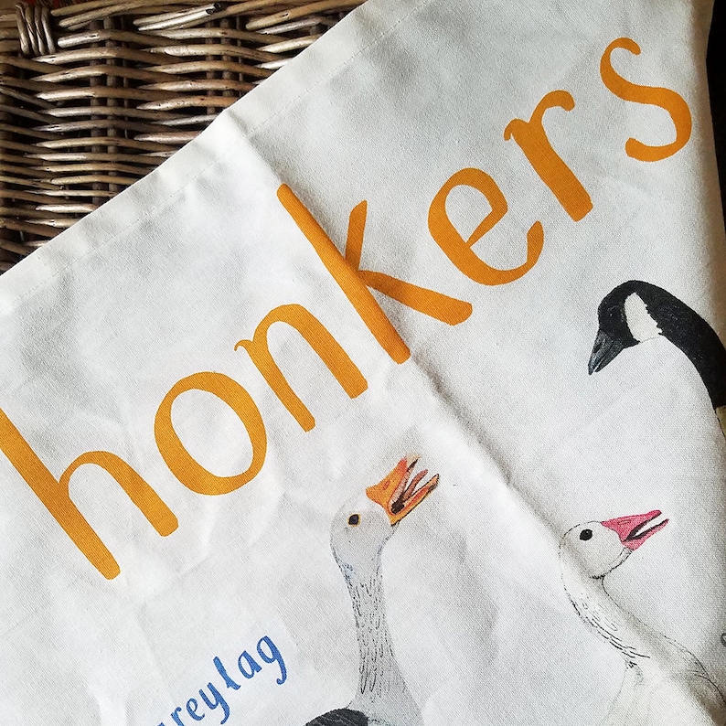 Honkers Cotton Tea towel cheeky duck bird design pun teatowel TT14 image 7