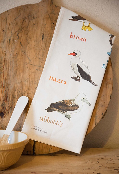 Take Heart Charming Bird Tea Towel | Little Birdie