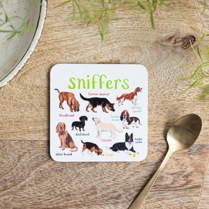 Pair of Lickers and Sniffers Cat and Dog Coasters image 3