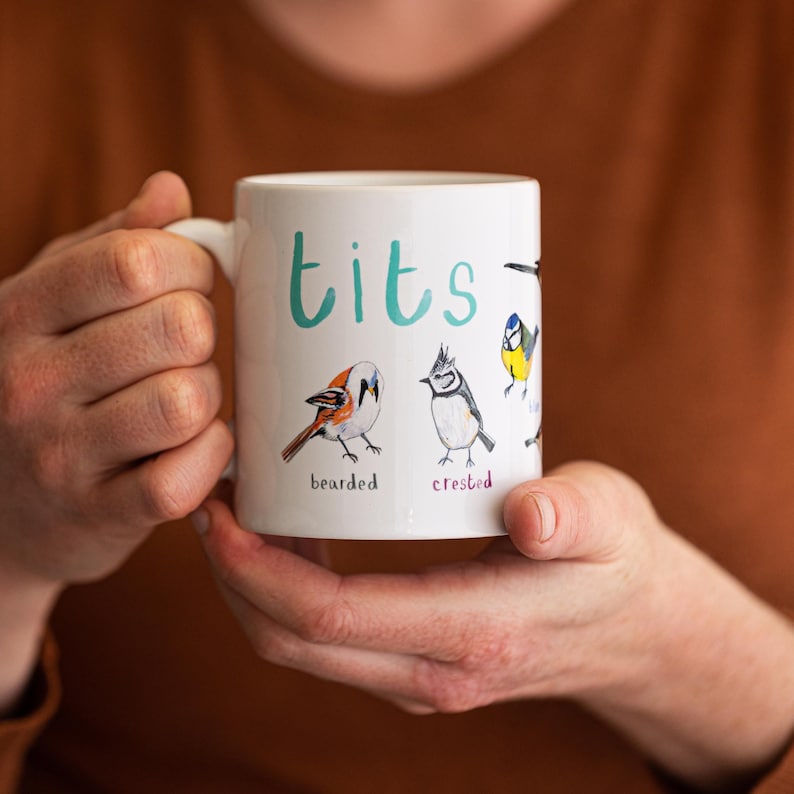 Tits Ceramic Bird Mug MG01 image 3