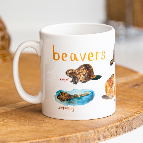 Beavers Ceramic Animal Mug