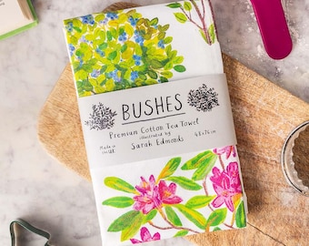 Torchon en coton Buissons