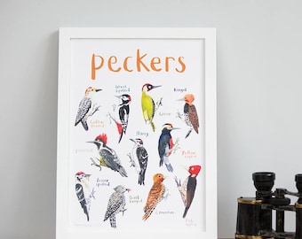 Peckers Art Print - A4