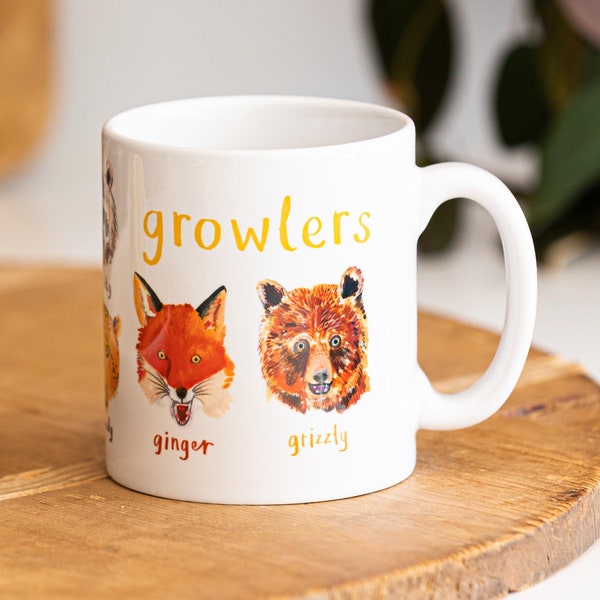 Growlers Ceramic Animal Mug