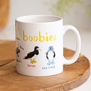 Boobies Ceramic Bird Mug image 1