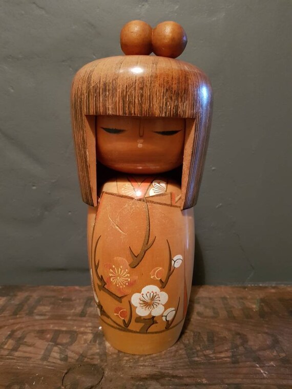 Vintage Japanese Kokeshi - 'Wooden Doll' - Traditional Art Doll