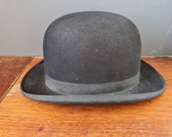 Co Londen Accessoires Hoeden & petten Nette hoeden Bolhoeden Battersby Vintage Bowler Hat Maat 6 7/8 