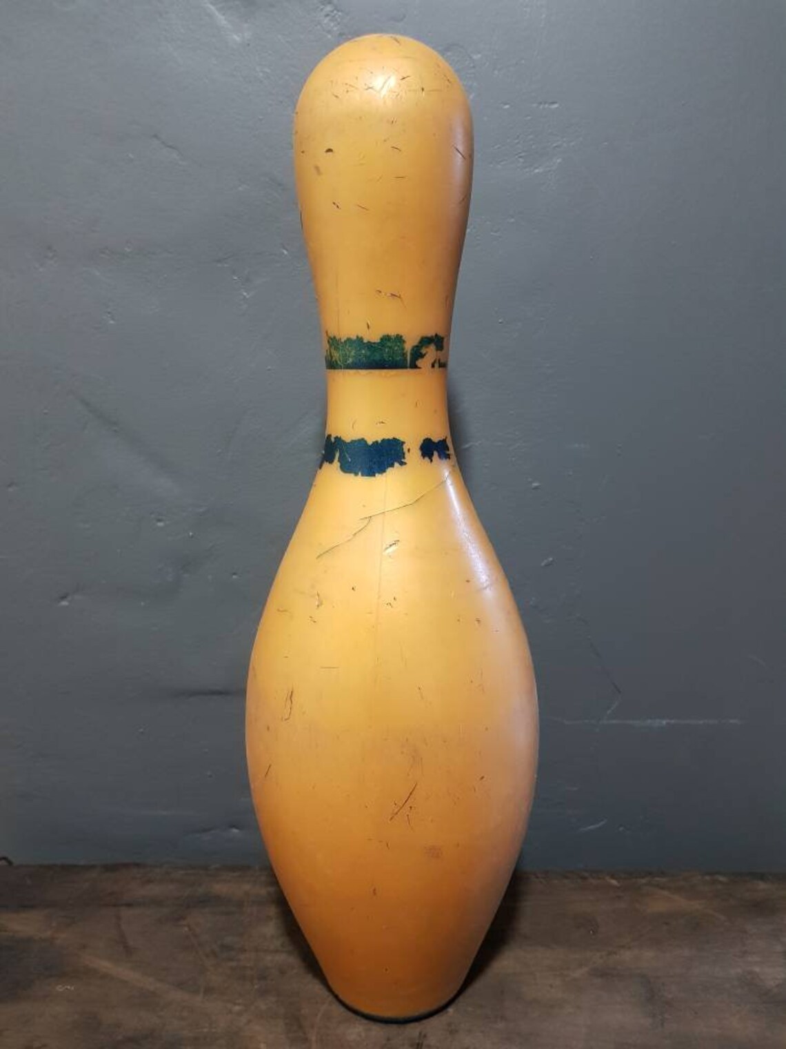 Vintage Gold Coloured Ten Pin Bowling Pin Great Quirky Etsy