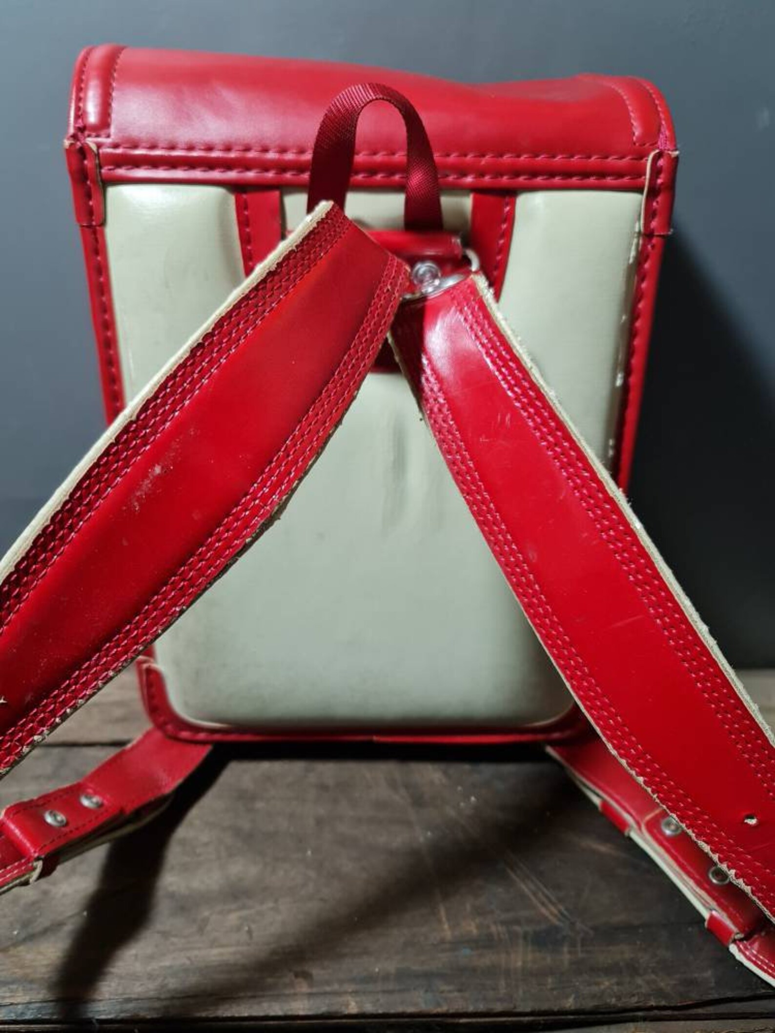 Vintage Japanese Red Randoseru Traditional School Backpack / Etsy
