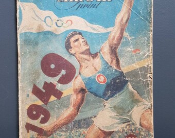 1949 Almanach de Mirroir Sprint - Vintage French Sporting Almanac Book