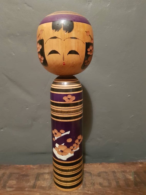 Vintage Japanese Kokeshi - 'Wooden Doll' - Traditional Art Doll