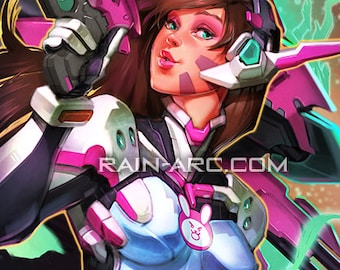 D.Va de Overwatch Art Print