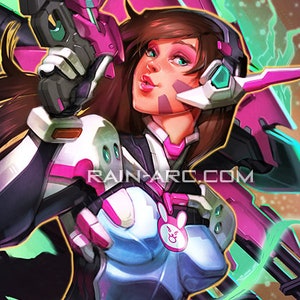 D.Va from Overwatch Art Print