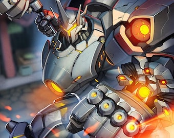 Reinhardt de Overwatch Art Print