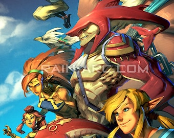 Zelda Breath of the Wild Art Print