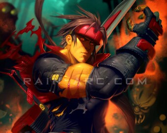 Sol Badguy de Guilty Gear Art Print