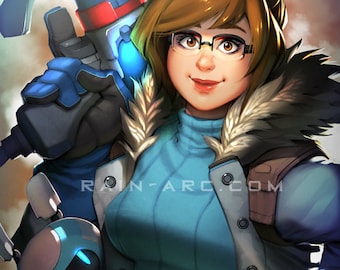 Mei de Overwatch Art Print