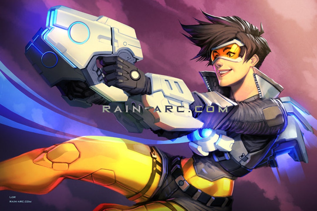 Tracer From Overwatch Art Print 