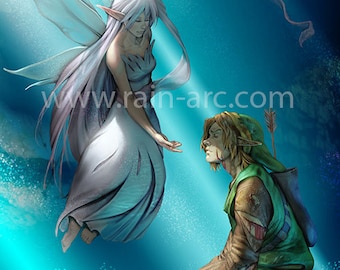 Enlace de Zelda Art Print