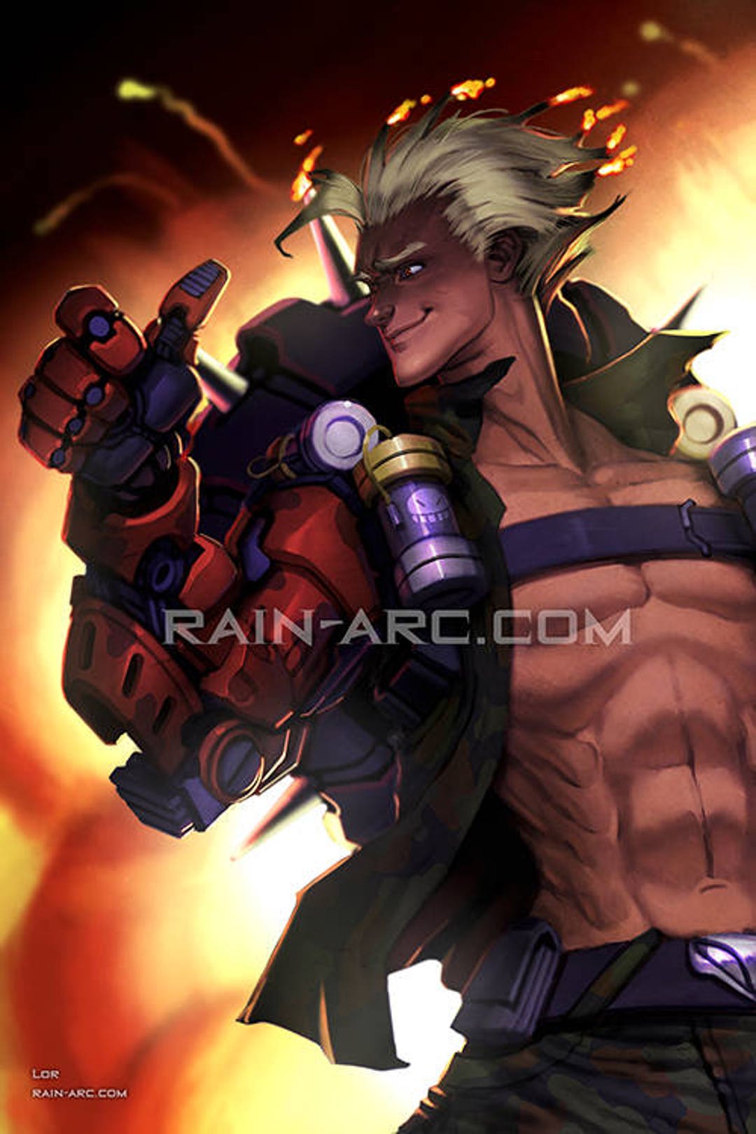 Junkrat From Overwatch Art Print - Etsy