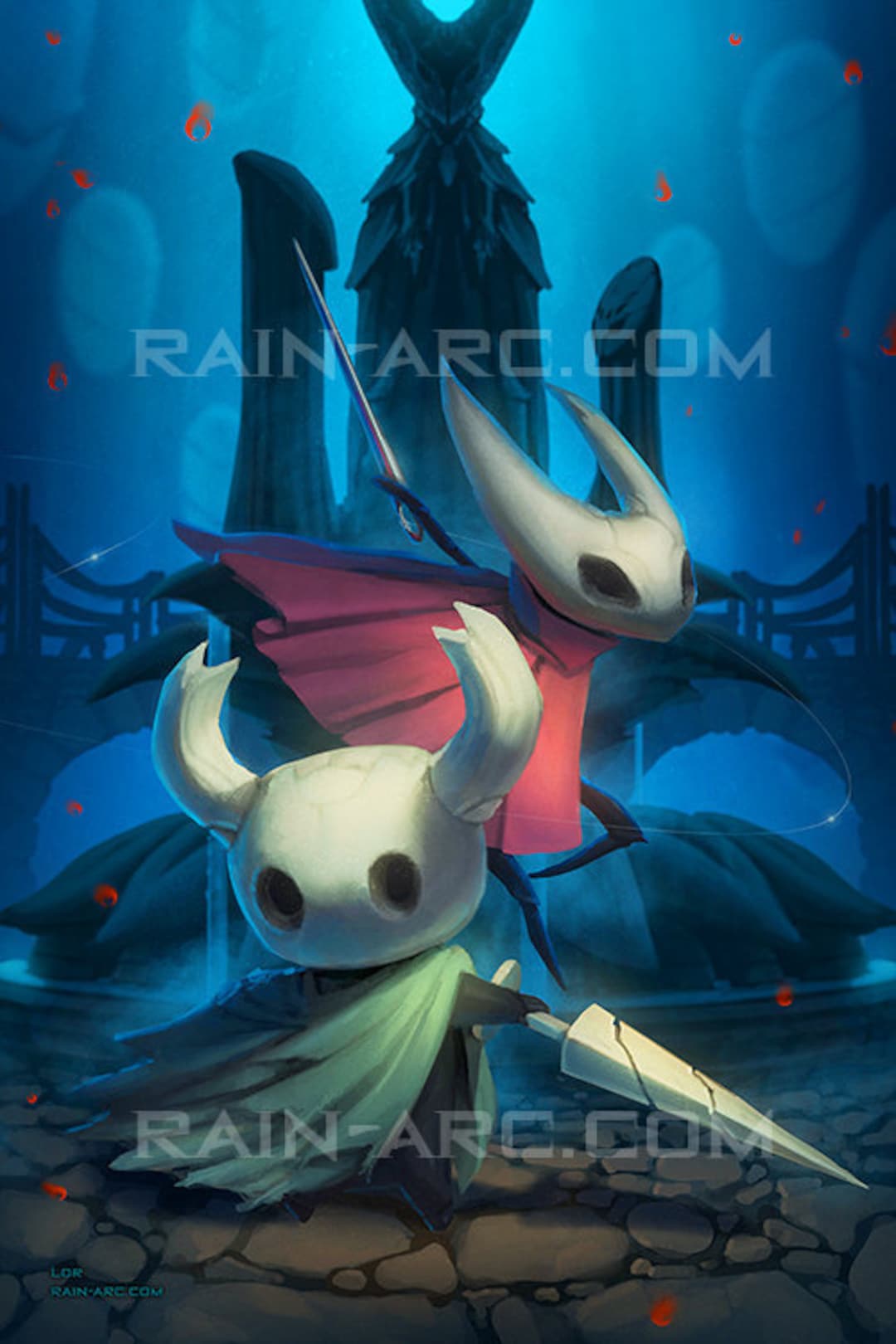 Hollow Knight and Hornet Art Print - Etsy