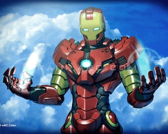 Impresión artística de Iron Man