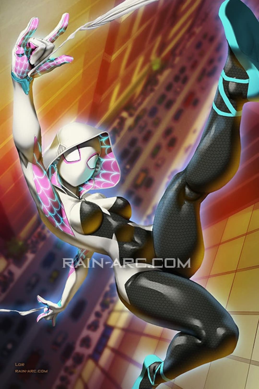 Spider Gwen Art Print - Etsy