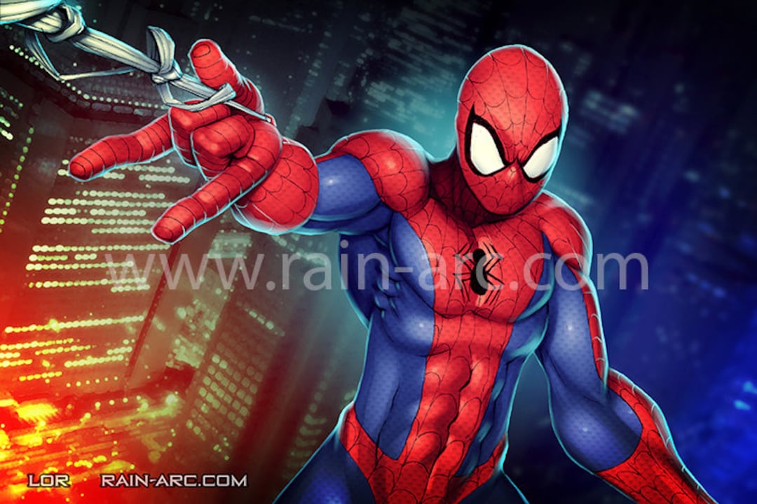 Spiderman Art Print - Etsy
