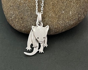 Tassie Devil necklace in sterling silver