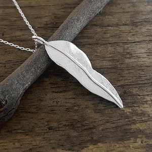 Leaf Eucalyptus Sterling Silver Pendant