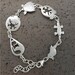 Bracelet Breloques Vintage En Argent Sterling - Animaux D'Afrique & Australie (éléphant, Etc.), Occasion Bon état