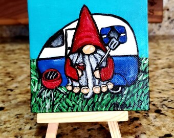Gnome canvas painting 8x16