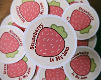 Strawberry Is My Jam Aufkleber