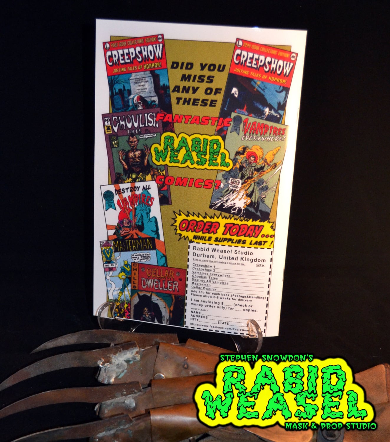 Nightmares From Hell Comic Replica Prop Elm Street 5 Freddy Etsy