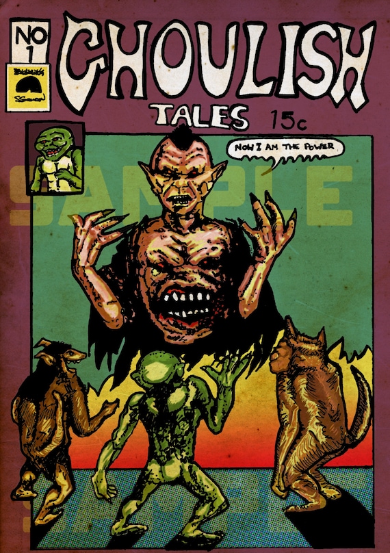 Ghoulies 3 - Ghoulish Tales Rare Replica Comic Book Cover Print