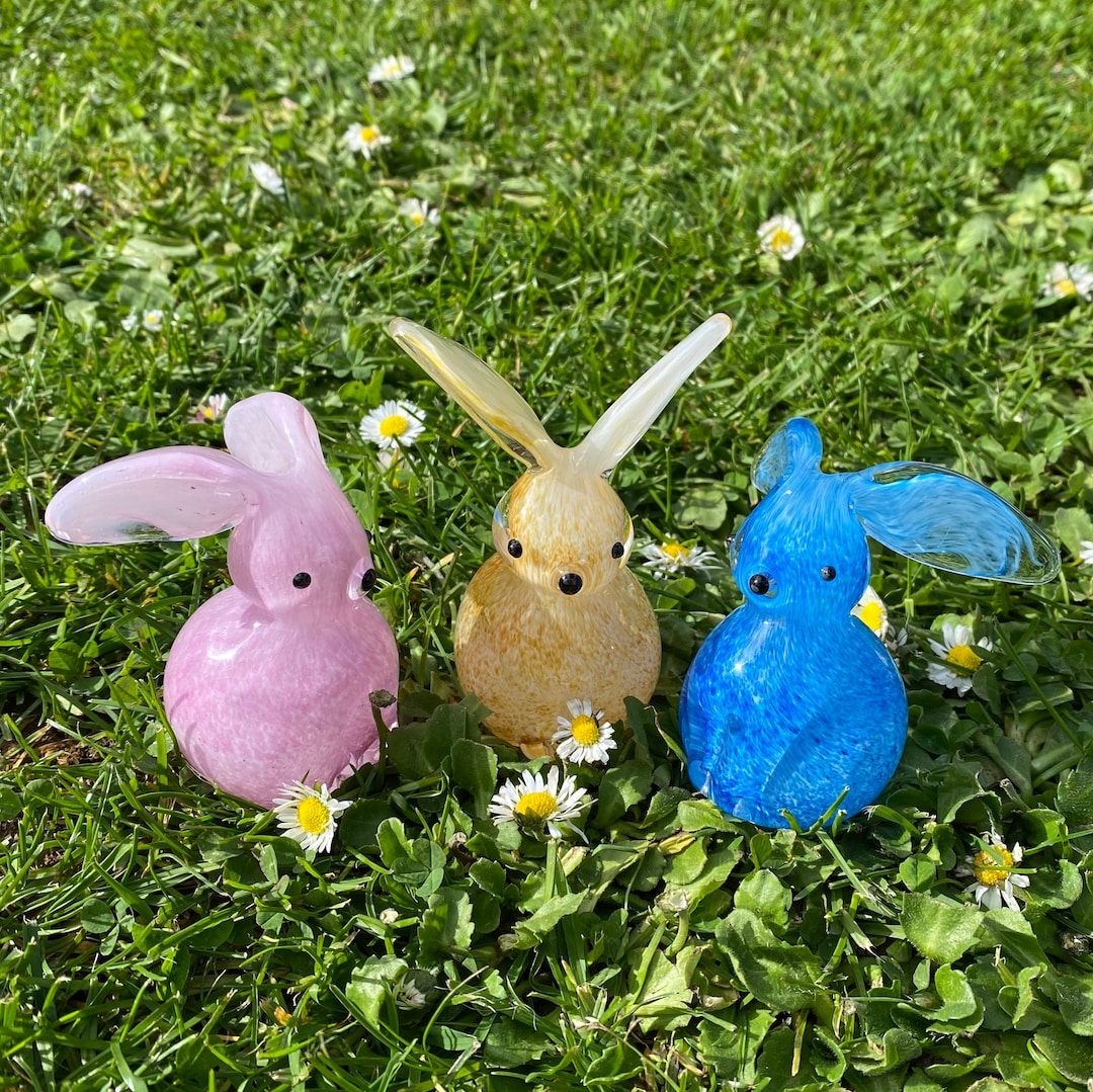 Cut Glass Rabbit Art Glass Bunny Rabbit - Etsy