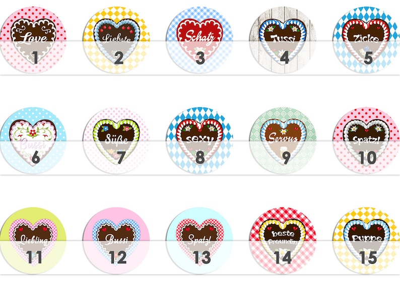 GINGERBREAD HEARTS 30 cabochon templates cabochon templates digital download button templates images for jewelry cabochon buttons template collage image 4