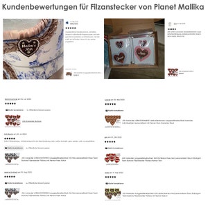 Anstecker mit Namen Herz Lebkuchenherz JGA Junggesellenabschied Oktoberfest personalisiert mit Namen Herz-Anstecker Braut Feier Party Bild 7