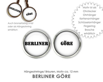 Ohrstecker BERLIN Göre Ohrringe Ohrstecker Hängeohrringe Brisuren Ohrschmuck OHRSTECKER Ohrstecker silberfarbig Ohrstecker Stadt Berlin