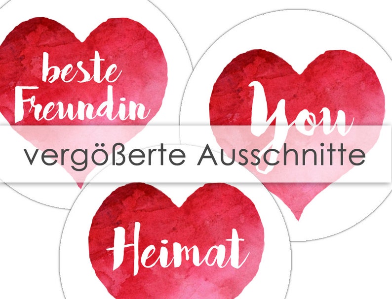 Cabochon templates HEART customizable image 6