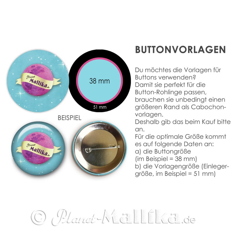 BLAUE BLUME 30 Cabochonvorlagen Cabochon Vorlagen digital Download Buttonvorlagen Bilder für Schmuck Cabochon Buttons template Collage Bild 6