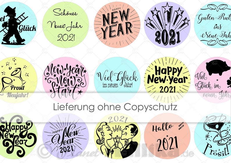 SILVESTER NEUJAHR 2021 Teelicht Botschaften Teelicht Etsy